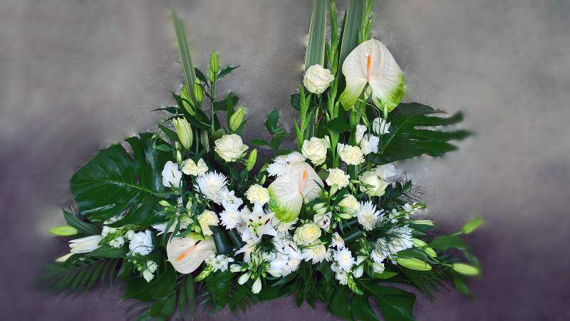 Bouquets de fleurs deuils 02